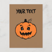 Halloween Horror Pumpkin Postkarte (Vorderseite)