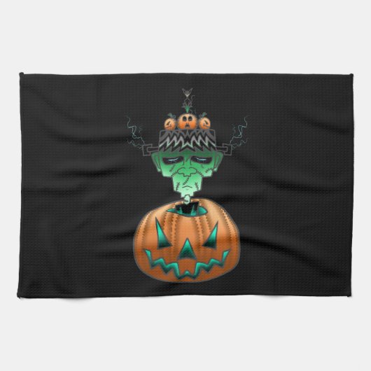 Halloween Horror Punk Zombie Geschirrtuch (Horizontal)