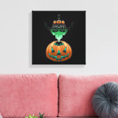 Halloween Horror Punk Zombie Leinwanddruck (Insitu (Wohnzimmer))