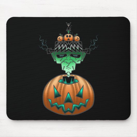 Halloween Horror Punk Zombie Mousepad (Vorne)