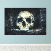 Halloween Horror Skull Leinwanddruck (Insitu (Holzboden))
