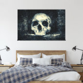 Halloween Horror Skull Leinwanddruck (Insitu (Schlafzimmer))