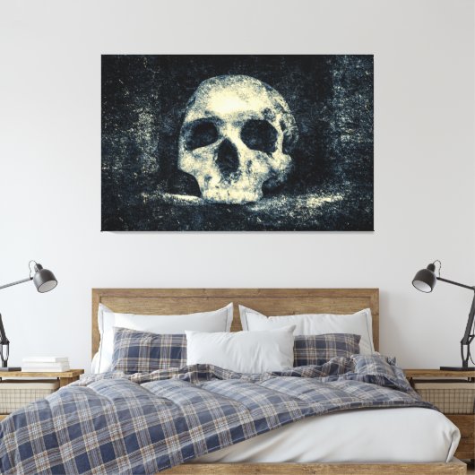 Halloween Horror Skull Leinwanddruck (Insitu (Schlafzimmer))