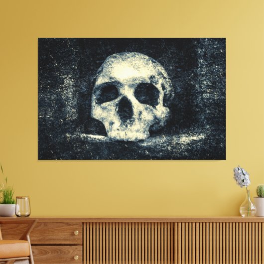 Halloween Horror Skull Leinwanddruck (Insitu (Wohnzimmer))