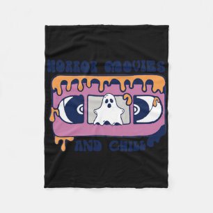 Halloween-Horror und Chill-Retro-Videoband Fleecedecke