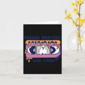 Halloween-Horror und Chill-Retro-Videoband Karte (Gelbe Blume)