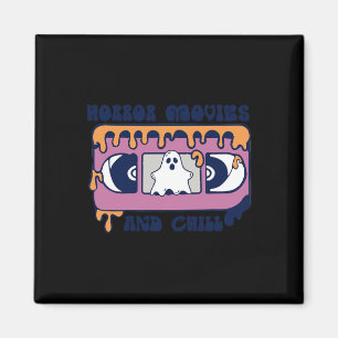 Halloween-Horror und Chill-Retro-Videoband Magnet