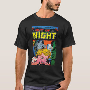 Halloween Horror Vintag Mummy Zombie Comic Book R T-Shirt