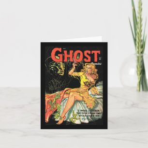 Halloween-Horror-Vintage-Geist-Comic-Book-Retro-Sc Karte