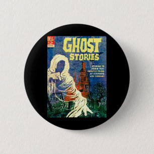 Halloween-Horror-Vintage-Geist-Sensenmann-Comic Button