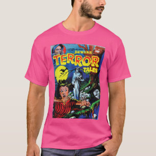Halloween-Horror-Vintage-Sensenmann-Comic-Book-Re T-Shirt