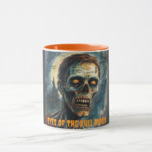 Halloween, Horror, Zombie, Augen des Vollmonds, Tasse