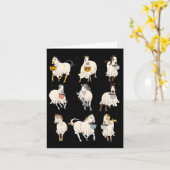 Halloween Horse Ghost Boo Pumpkin Kostüm für Männe Karte (Gelbe Blume)