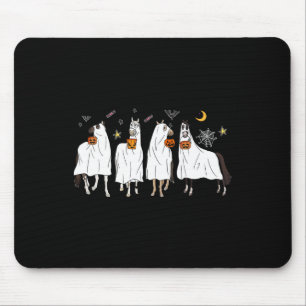 Halloween Horse Ghost Boo Pumpkin Kostüm für Männe Mousepad