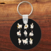 Halloween Horse Ghost Boo Pumpkin Kostüm für Männe Schlüsselanhänger (Vorderseite)