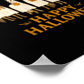 Halloween Horse Ghost Soky Season Horse Lover Wome Poster (Ecke)