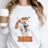 Halloween Horse Hexenweg zum Stall Sweatshirt
