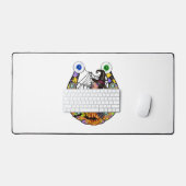 Halloween Horseshoe Schreibtischunterlage (Tastatur & Maus)