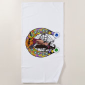 Halloween Horseshoe Strandtuch (Vorderseite)