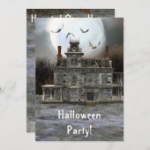 Halloween House 5 x 7 Einladung (Vorne/Hinten)