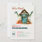 Halloween House Erwärmung Monster Zuhause Digs Fun Einladung (Vorderseite)