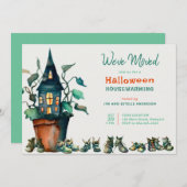 Halloween House Erwärmung New Address Shoes Pflanz Einladung (Vorne/Hinten)