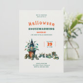 Halloween House Erwärmung Wir bewegten Gremlin Sho Einladung (Stehend Vorderseite)