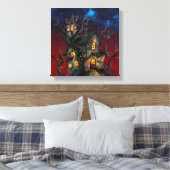 Halloween House Leinwanddruck (Insitu (Schlafzimmer))