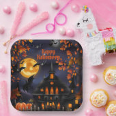 Halloween House Pappteller (Party)