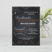 Halloween-House-Party Einladung (Stehend Vorderseite)