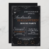 Halloween-House-Party Einladung (Vorne/Hinten)