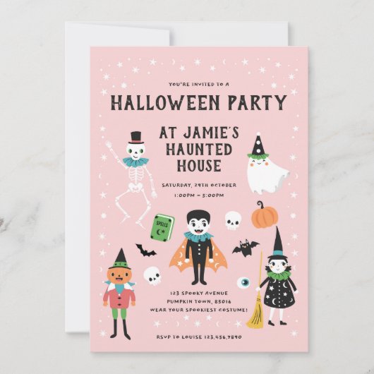 Halloween House-Party Einladung (Vorderseite)