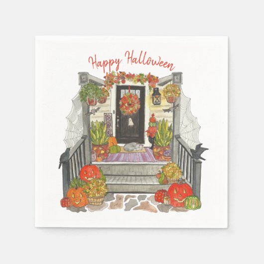 Halloween House Party Serviette (Vorderseite)