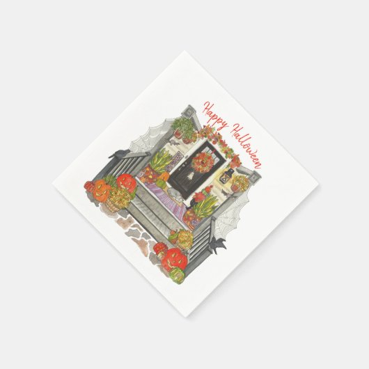 Halloween House Party Serviette (Ecke)