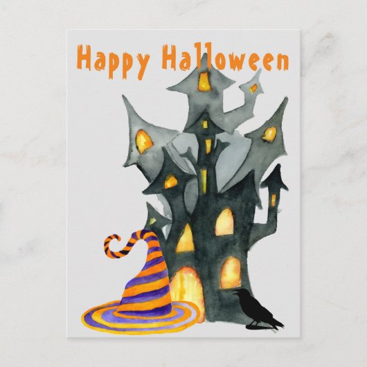 Halloween House Postkarte (Vorderseite)