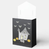 Halloween House, Schwarze Katzen, Fledermäuse, Kür Geschenkschachtel (Geöffnet)