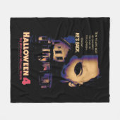 Halloween House und Mask Fleecedecke (Vorderseite (Horizontal))