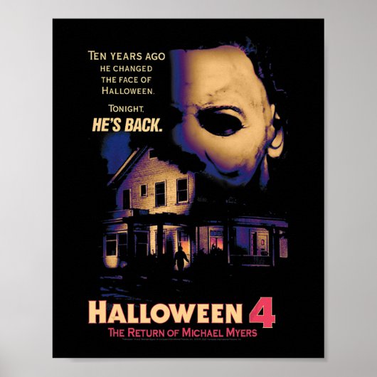 Halloween House und Mask Poster (Vorne)