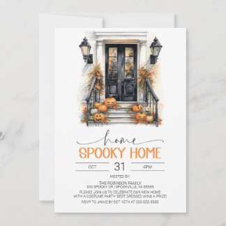 Halloween Housewarming Einladung, Neues Zuhause-Pa Einladung