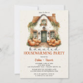 Halloween Housewarming-Party Einladung (Vorderseite)