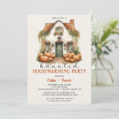 Halloween Housewarming-Party Einladung (Stehend Vorderseite)