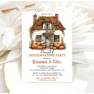Halloween Housewarming-Party Einladung