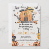 Halloween Housewarming-Party Einladung (Vorderseite)