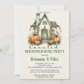 Halloween Housewarming-Party Einladung (Vorderseite)
