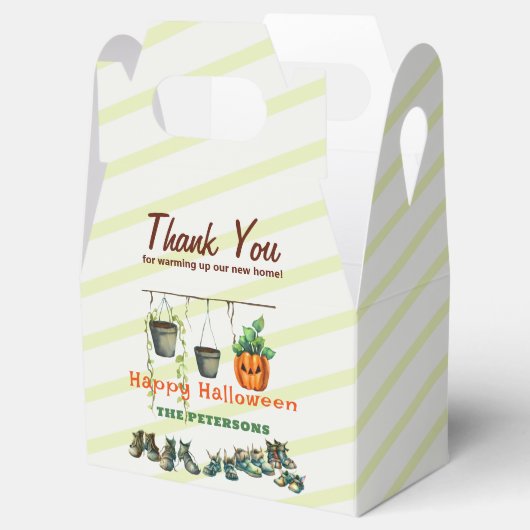 Halloween Housewarming Party Gremlin Shoes Pflanze Geschenkschachtel (Geöffnet)