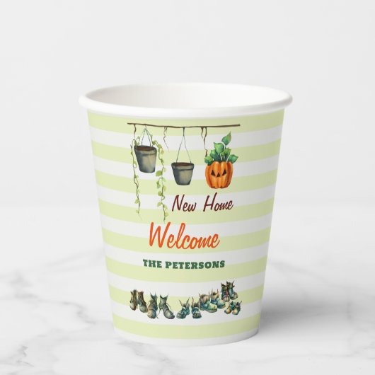 Halloween Housewarming Party Gremlins Willkommen L Pappbecher (Vorderseite)