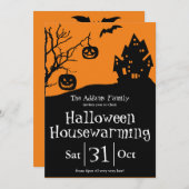 Halloween Housewarming Party und neue Adresse Ankündigung (Vorne/Hinten)