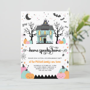 Halloween Housewarming Spooky Neues Zuhause-Party Einladung