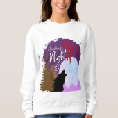 Halloween Howling Night Midnight Howl Sweatshirt (Vorderseite)