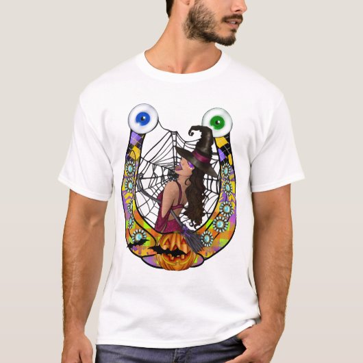 Halloween Hufeisen T-Shirt (Vorderseite)